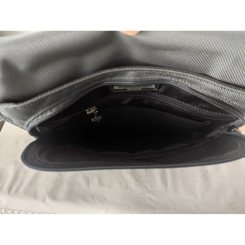 TUMI Alpha Small Flap Crossbody Grey Shoulder Bag Pouch 22105DH 10.5